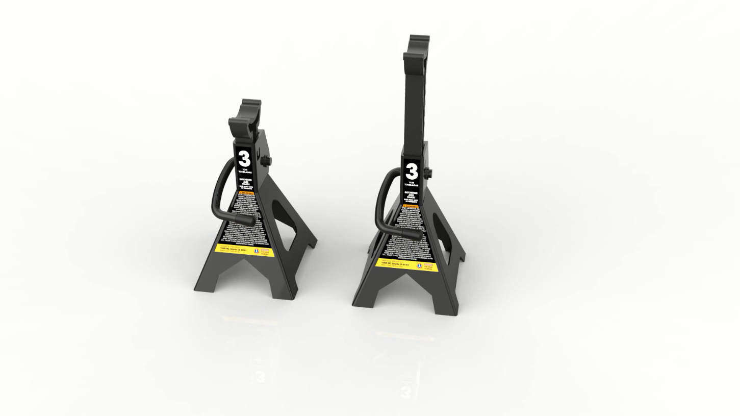 Amazon.com: Torin AT43202B Steel Jack Stands: 3 Ton (6,000 lb